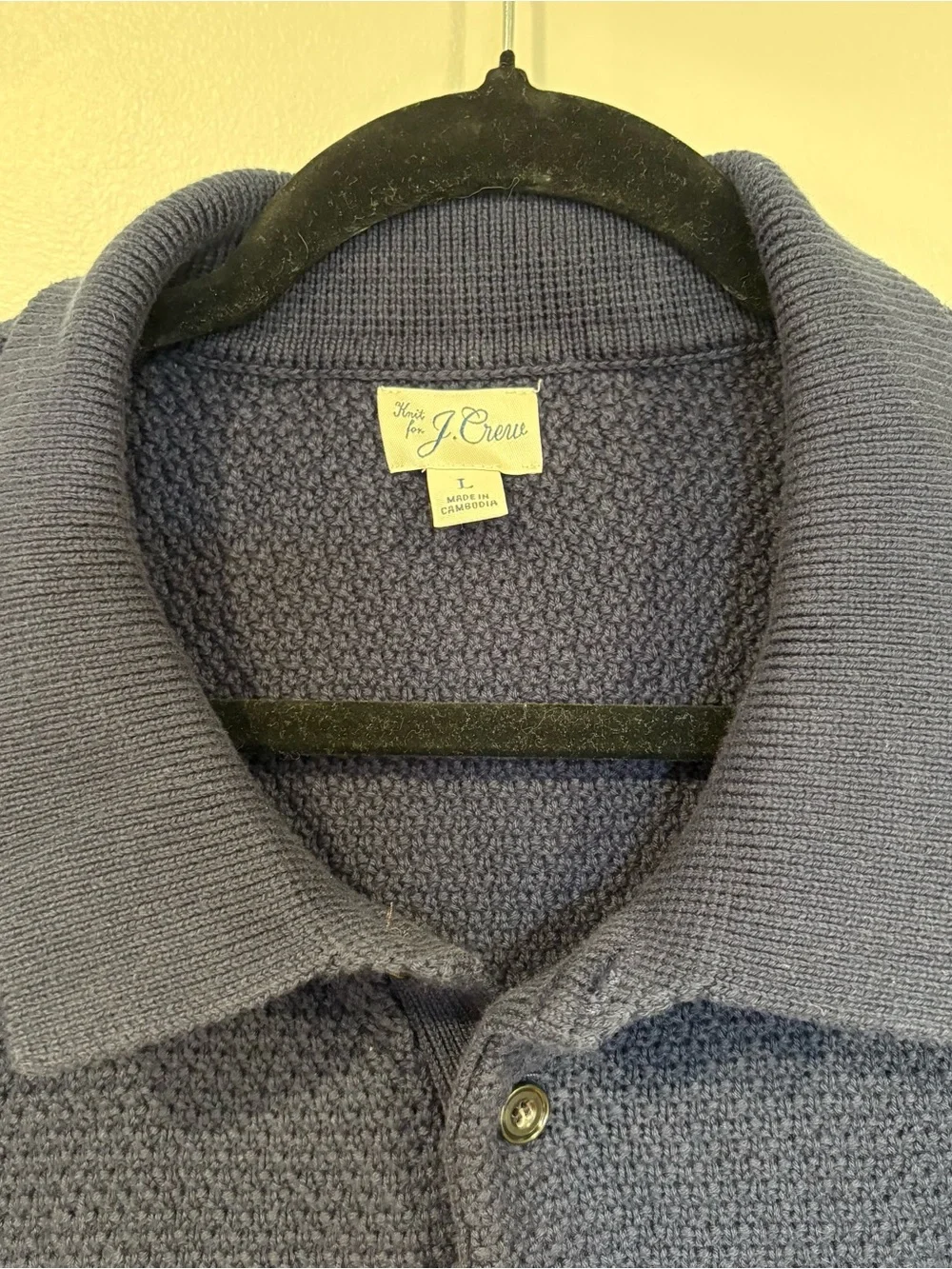 J CREW cotton knitted short sleeved sweater